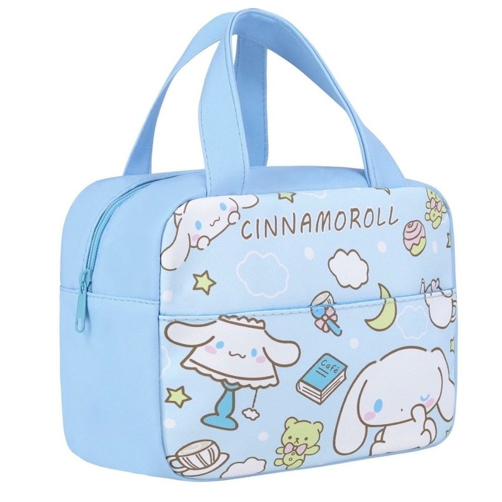 Sanrio Cinnamoroll Insulated Lunch Bag Blue Kawaii Anime Thermal Tote Box 4L NEW
